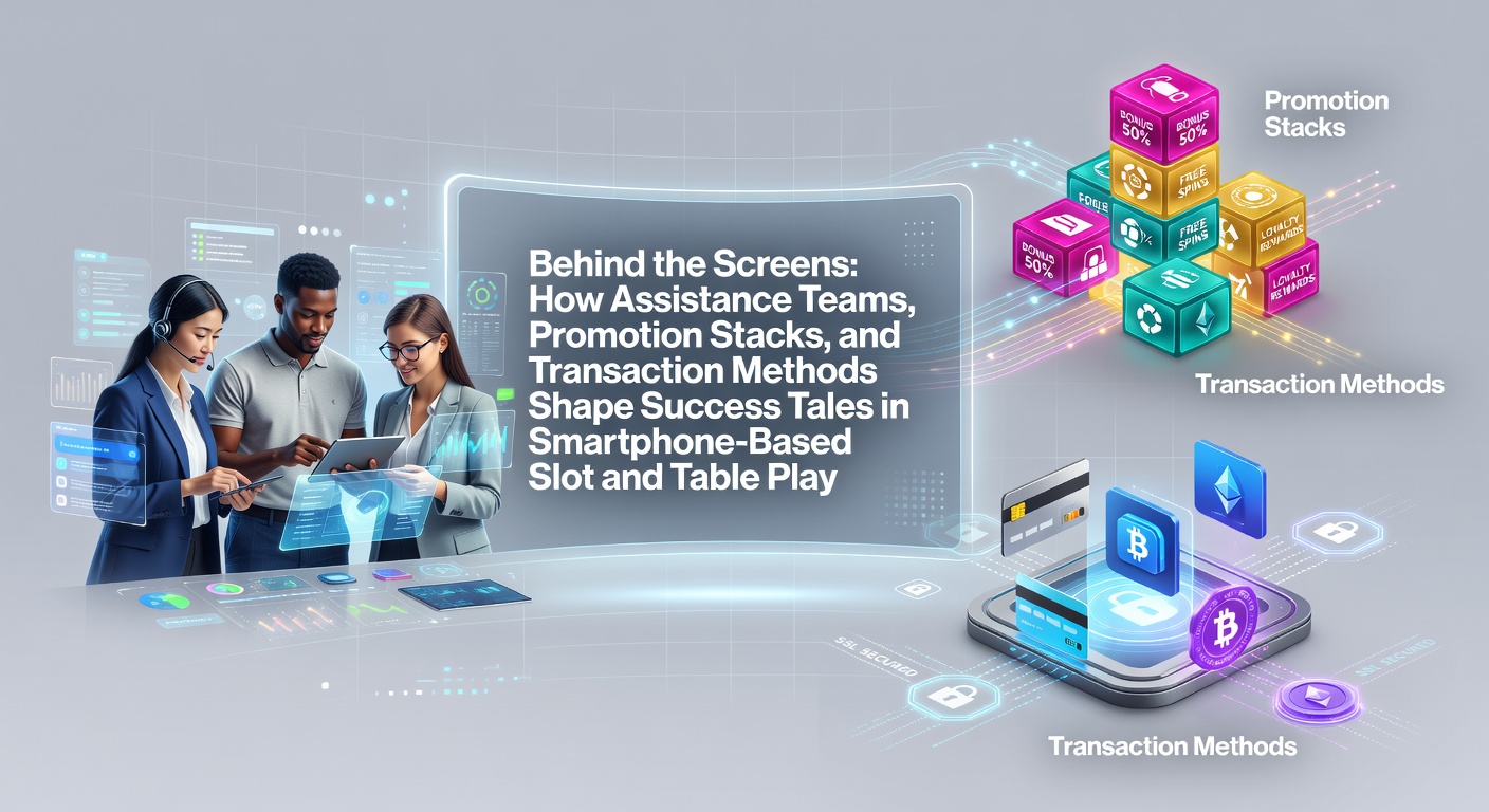 Smartphone screen displaying slot and table game interfaces with support chat overlays and bonus indicators