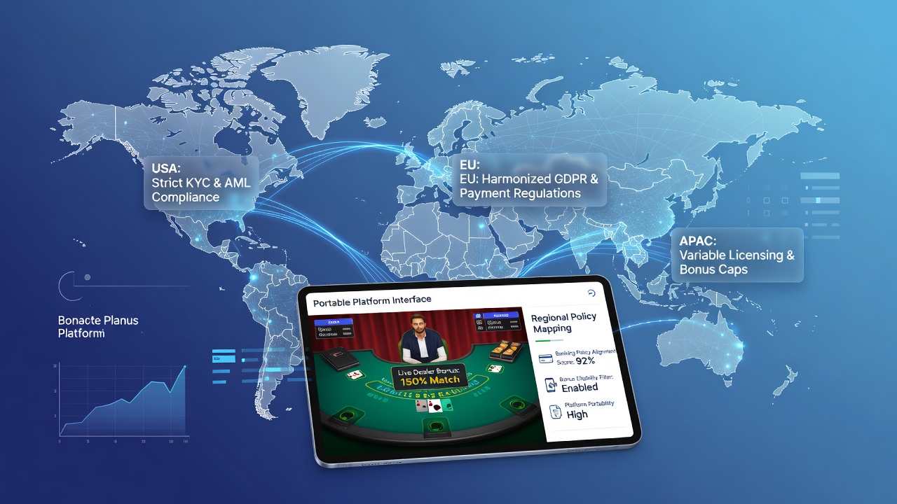 Mobile screen showing live dealer game with regional bonus eligibility indicators