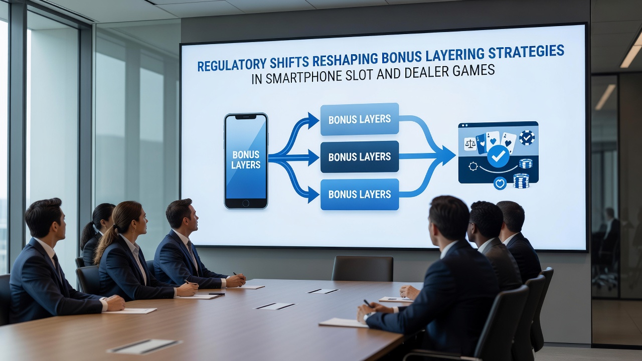 Live dealer table on a mobile screen showing sequential bonus indicators and compliance prompts